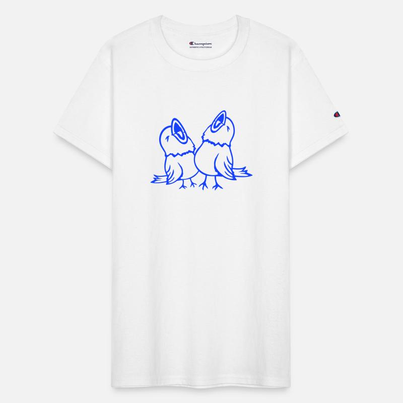 2 budgies songbird sparrow chirping team friends