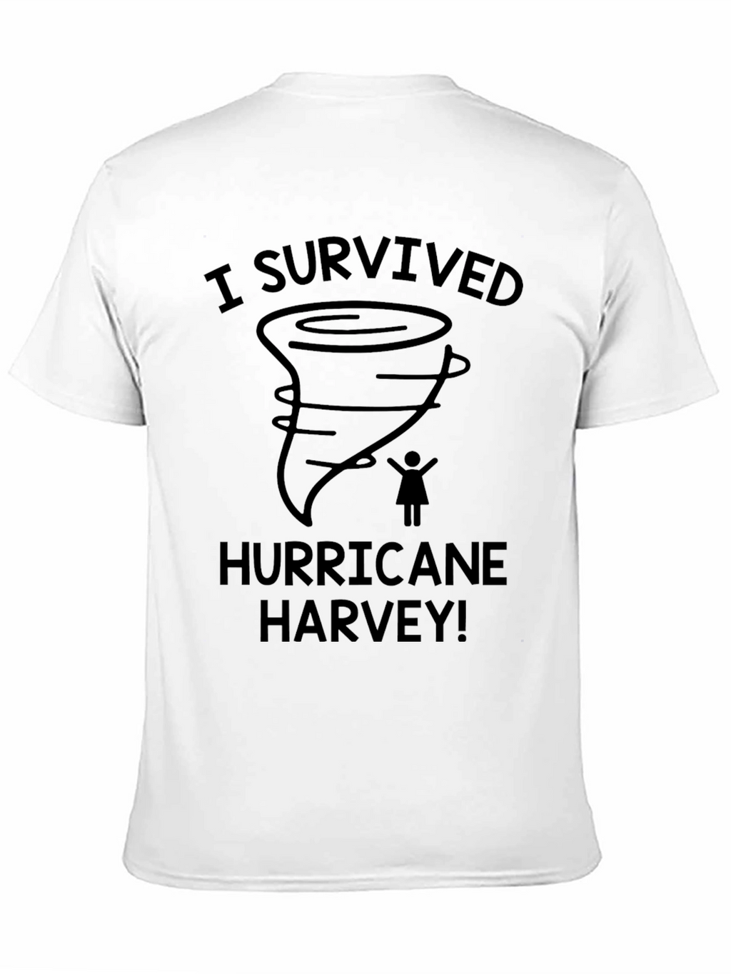 I Survived Hurricane Harvey Black T-Shirt