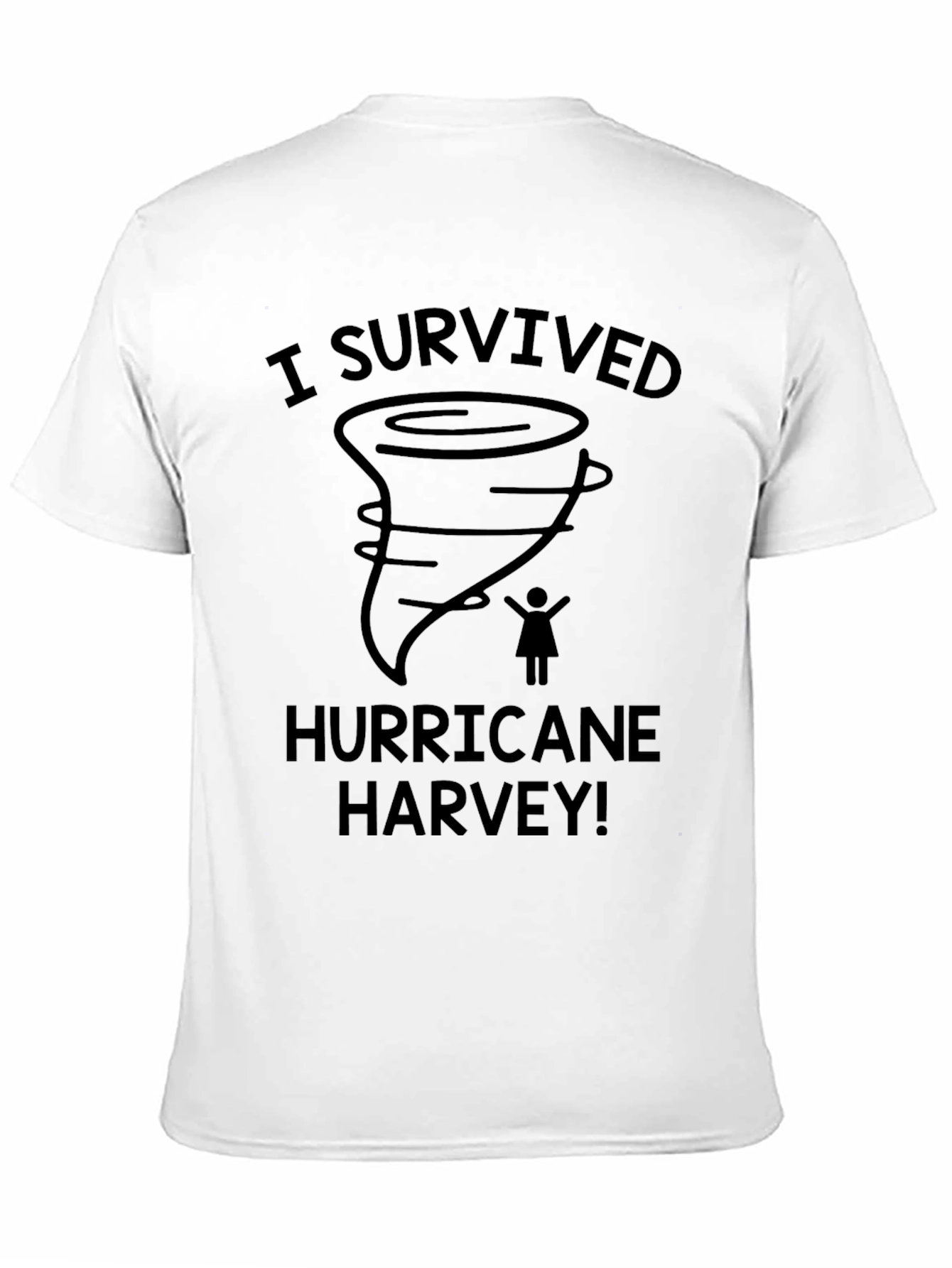 I Survived Hurricane Harvey Black T-Shirt