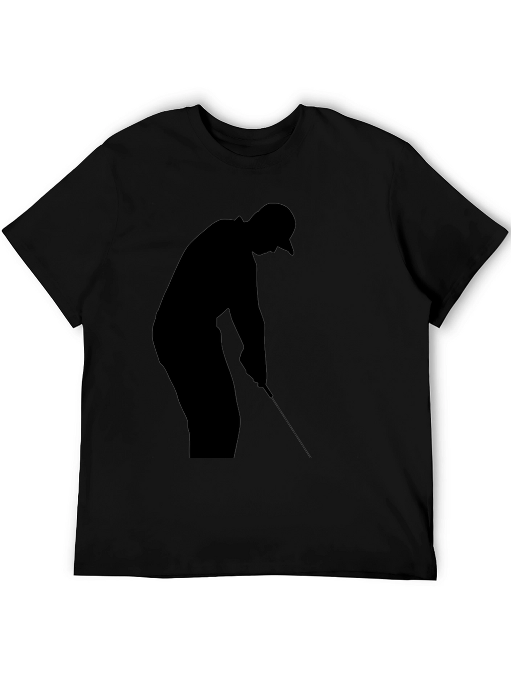 Golf Silhouette Black T-Shirt