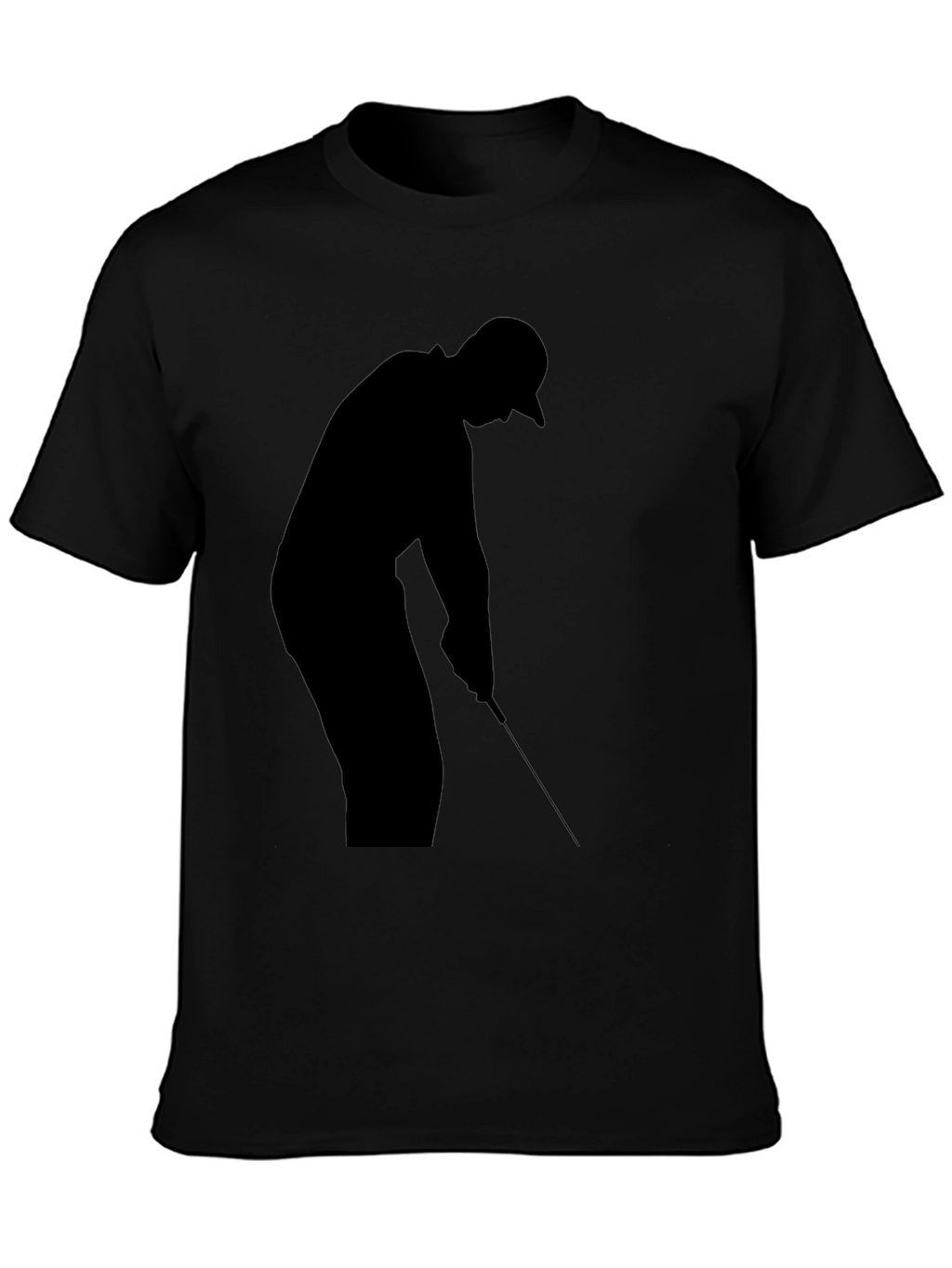 Golf Silhouette Black T-Shirt