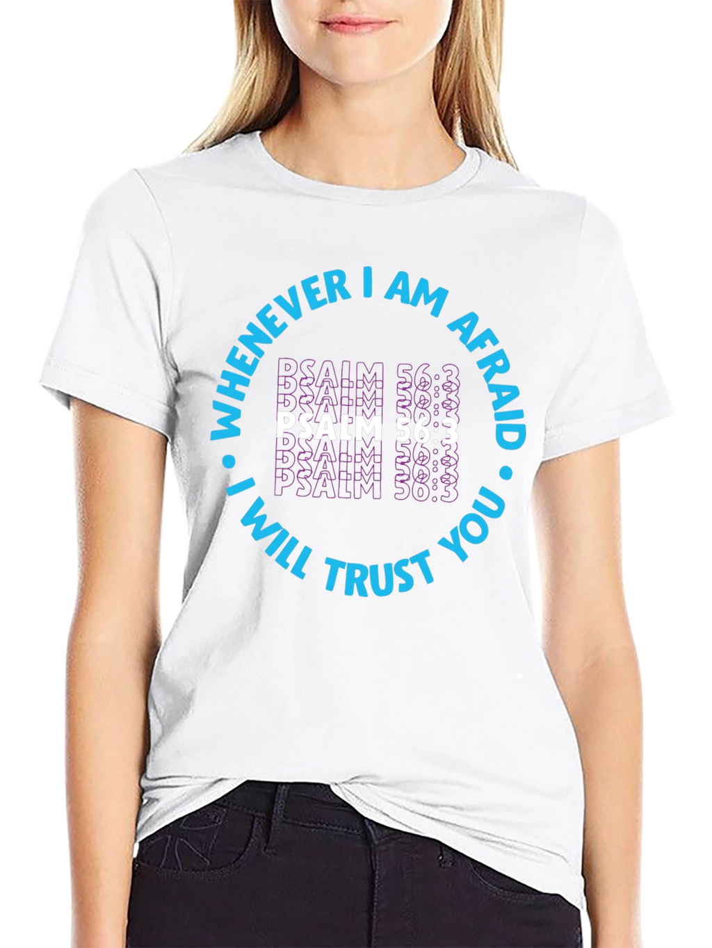 Faith-Based Psalm 56:3 Graphic T-Shirt