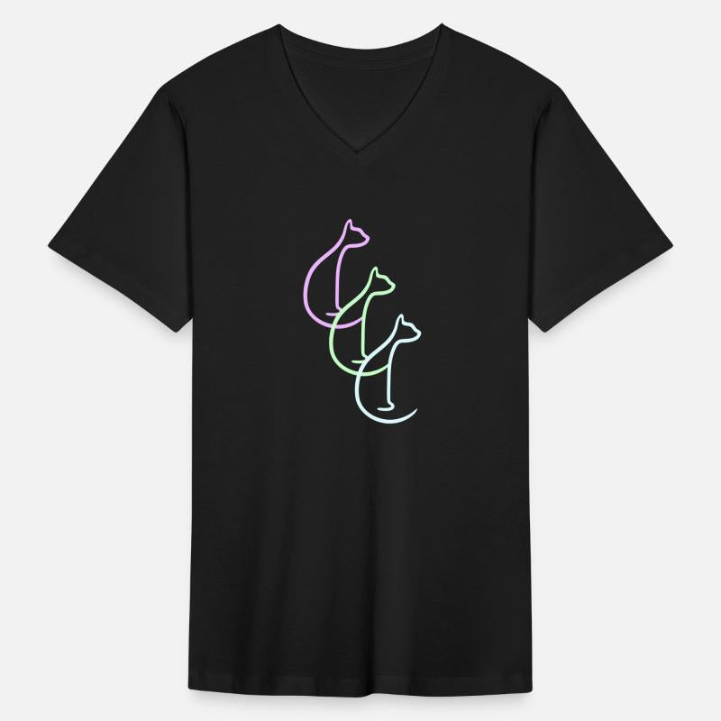 3 Sitting Cats Three Friends Team Crew Silhouettes