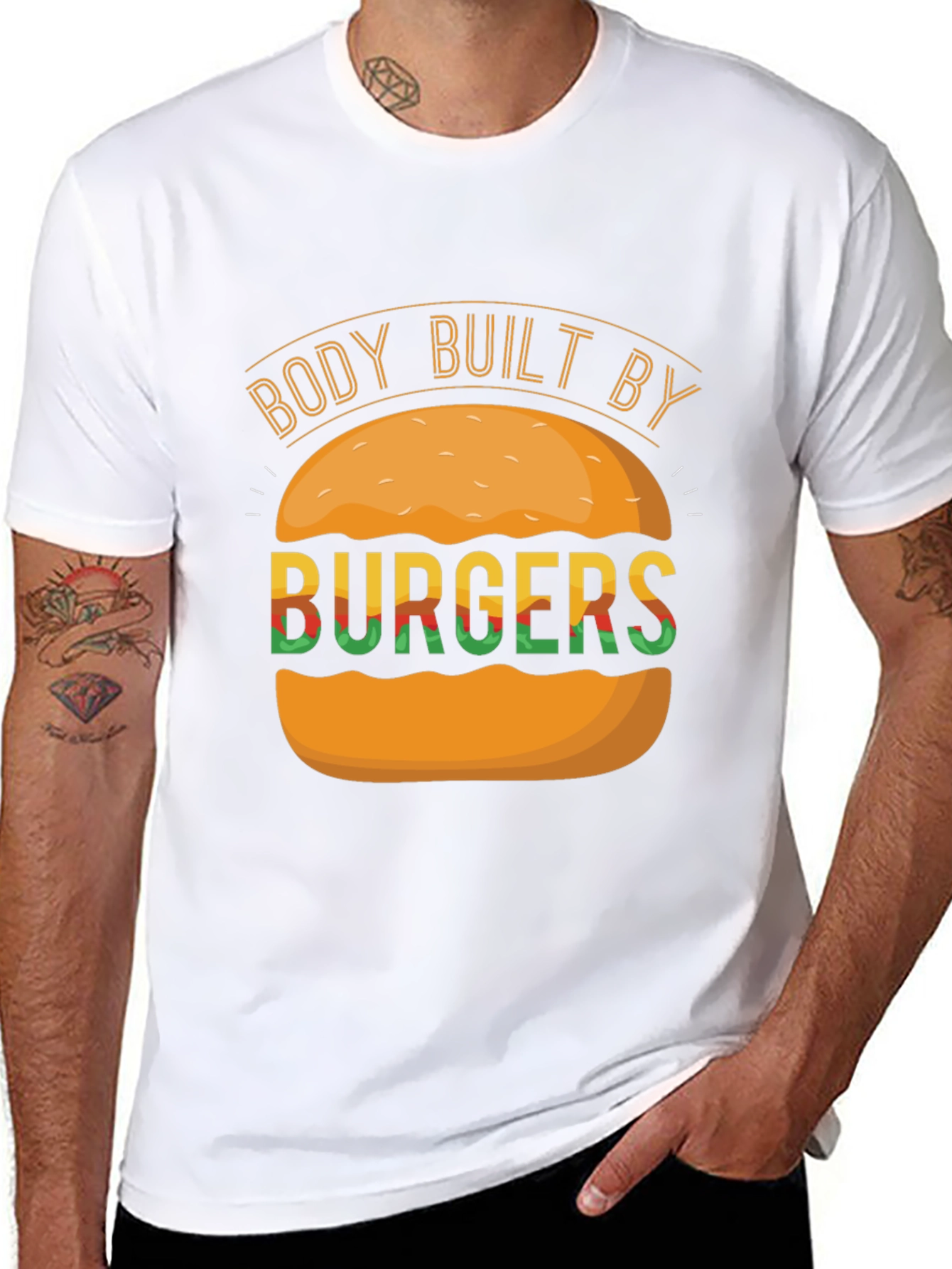 Body Built By Burgers Graphic Tee