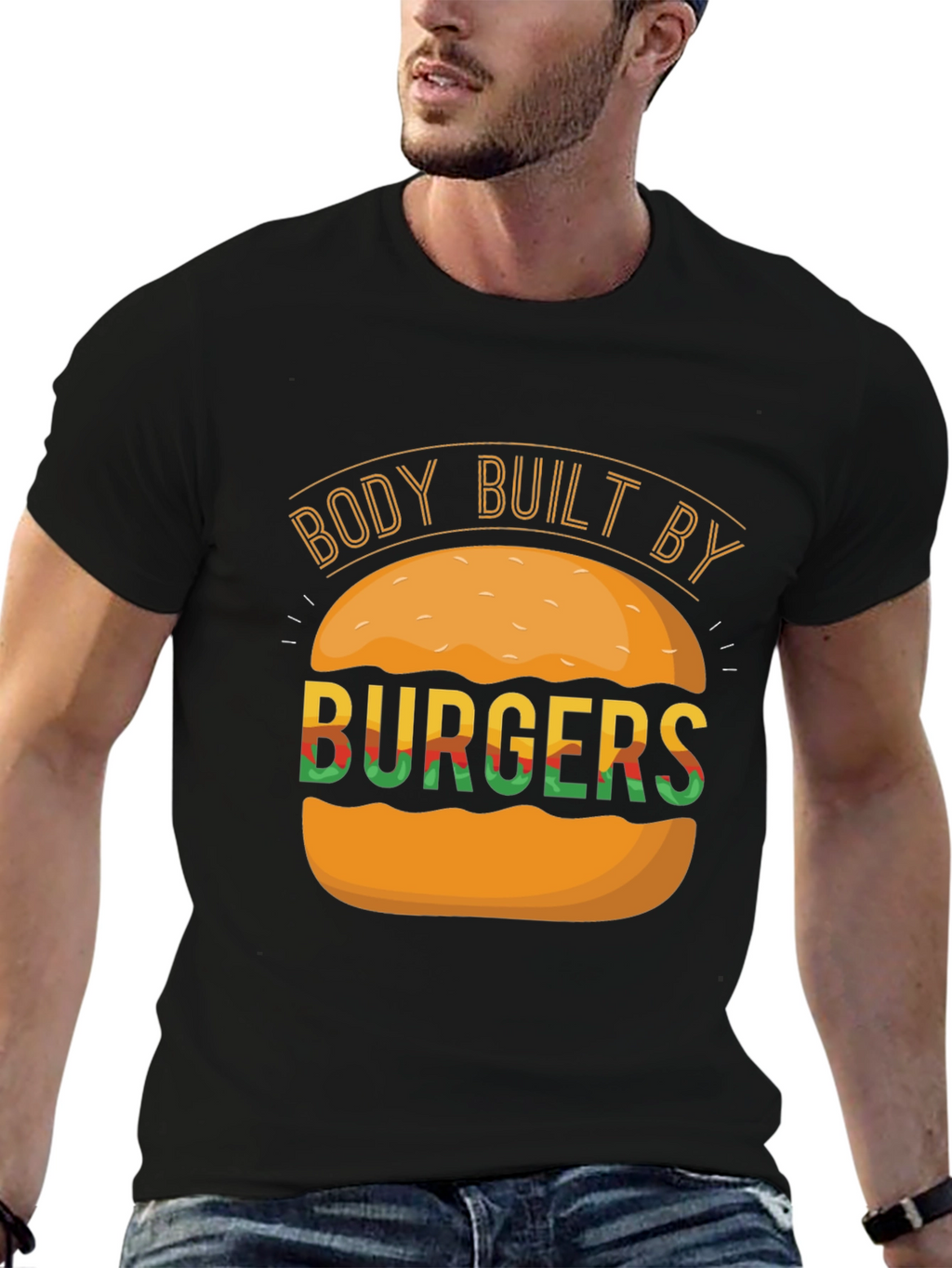 Body Built By Burgers Graphic Tee