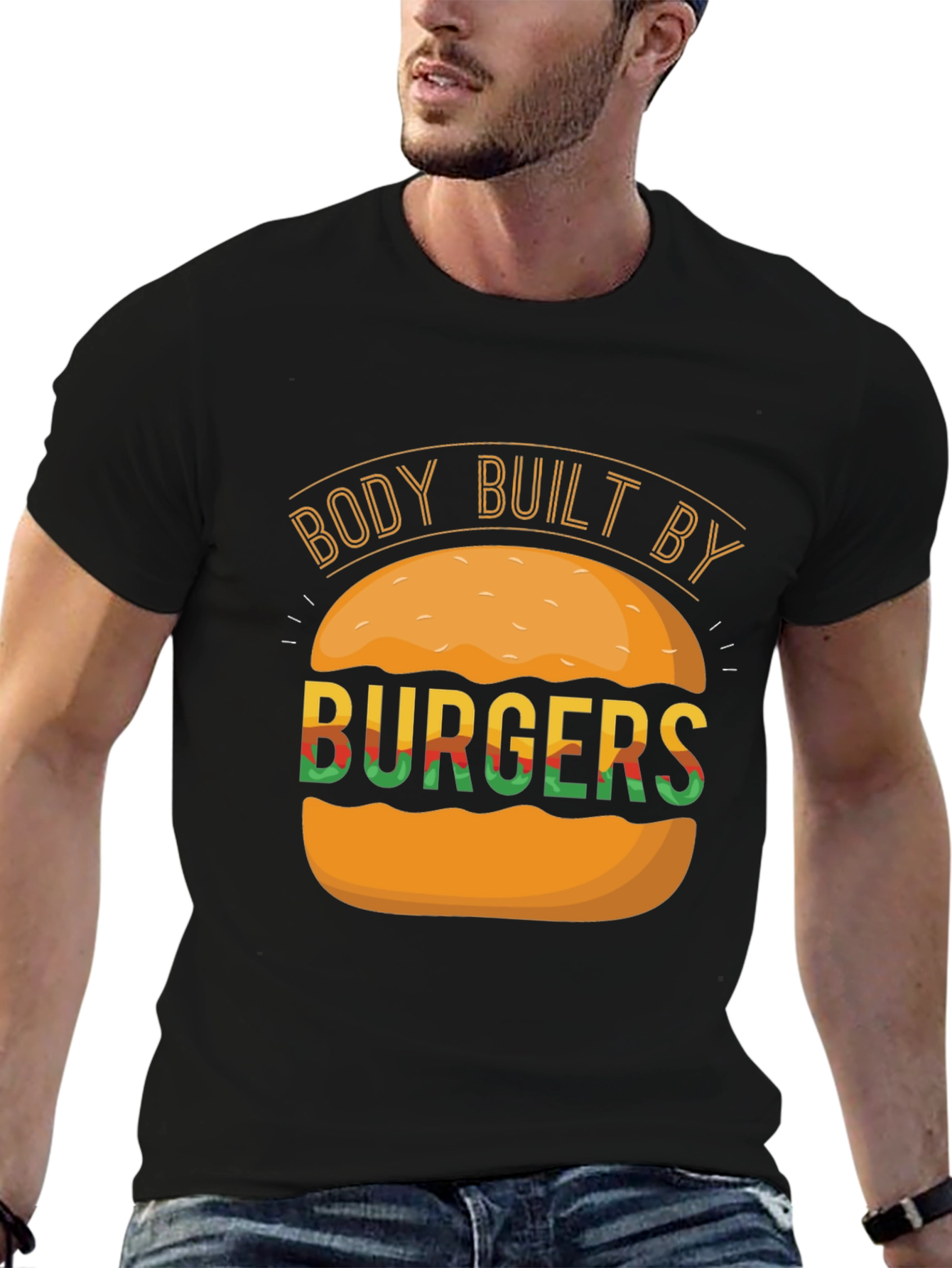 Body Built By Burgers Graphic Tee