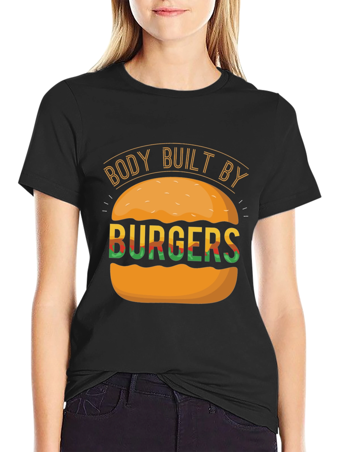 Body Built By Burgers Graphic Tee