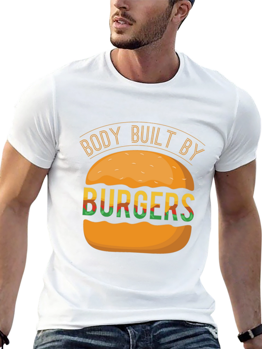 Body Built By Burgers Graphic Tee