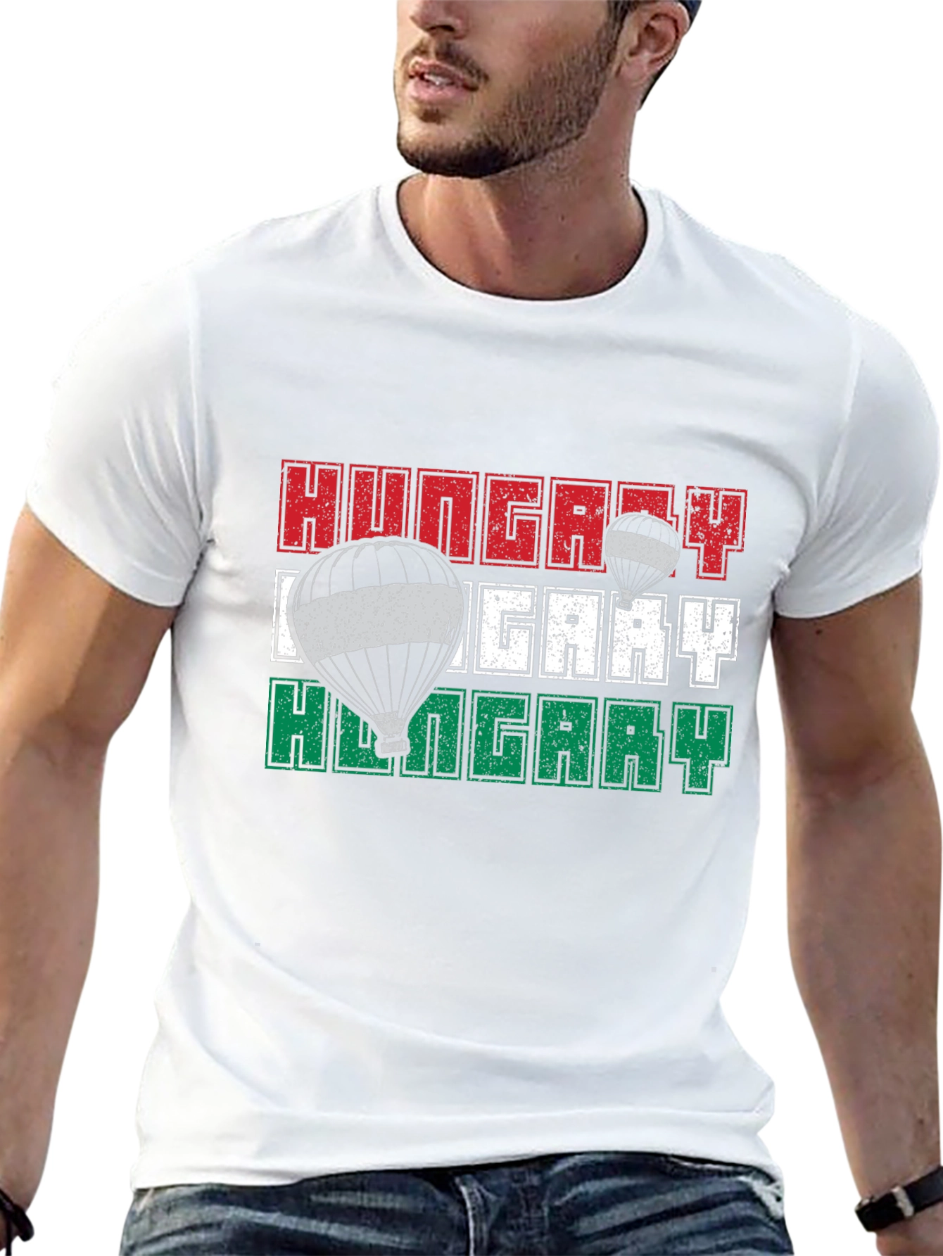 Hungary Flag Hot Air Balloon T-Shirt