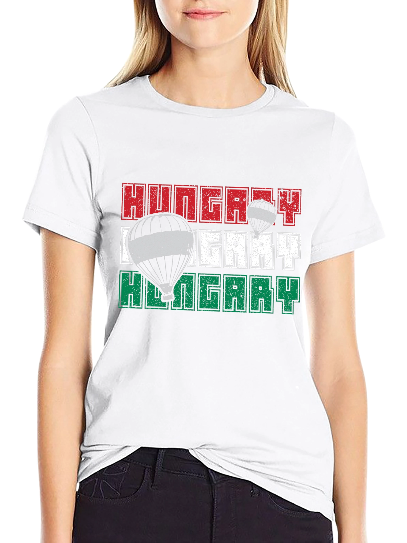 Hungary Flag Hot Air Balloon T-Shirt