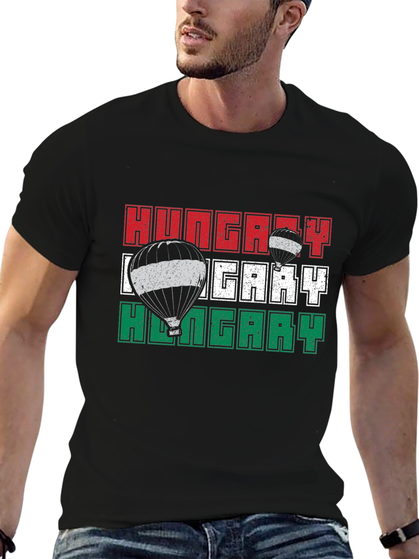 Hungary Flag Hot Air Balloon T-Shirt