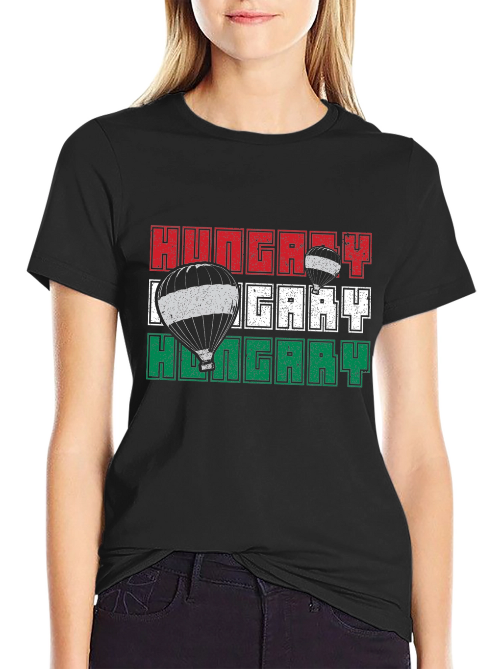 Hungary Flag Hot Air Balloon T-Shirt