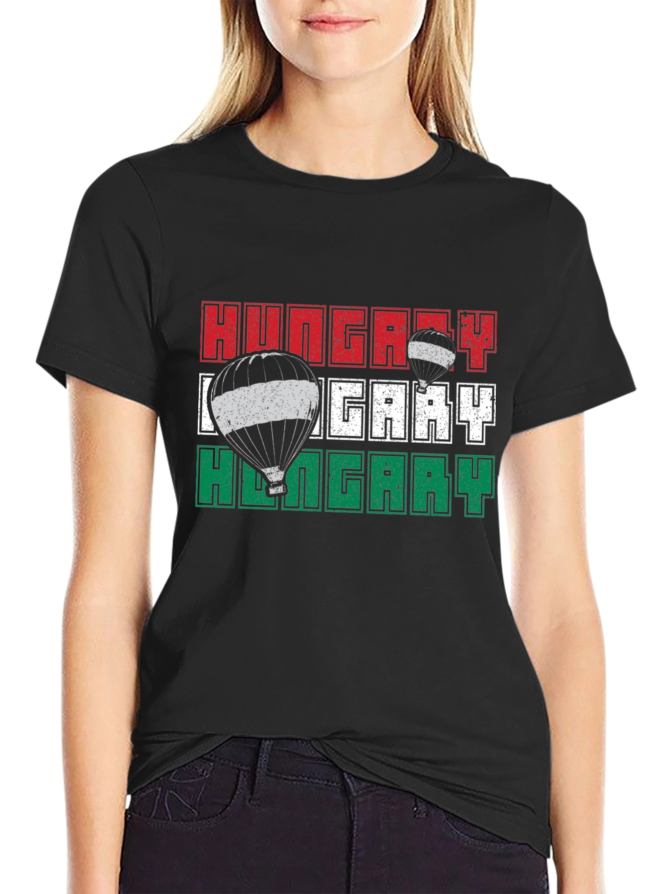 Hungary Flag Hot Air Balloon T-Shirt