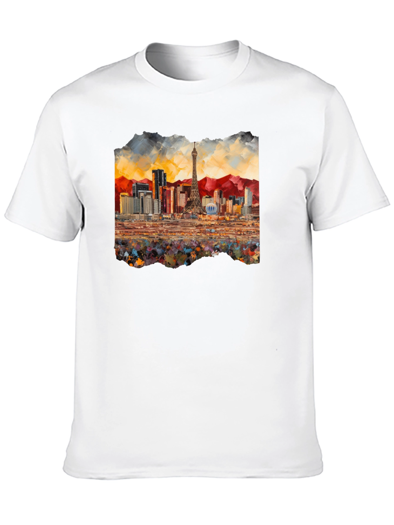 Las Vegas Skyline Black T-Shirt