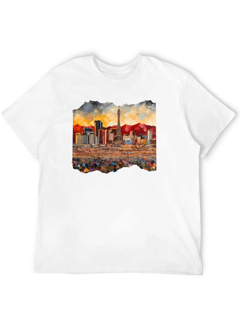 Las Vegas Skyline Black T-Shirt