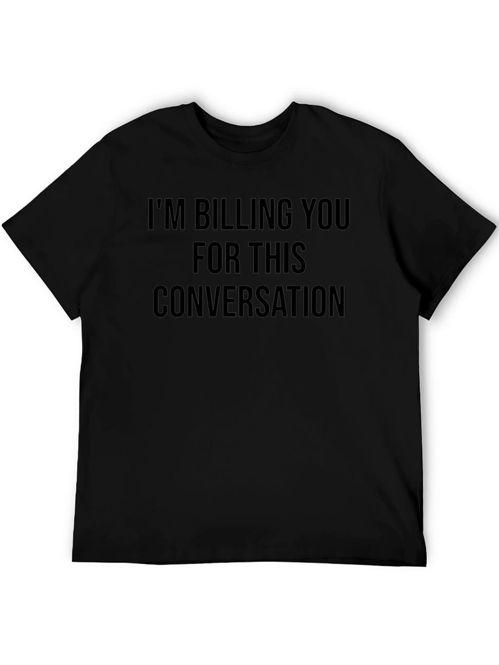 Billing You Conversation Black Graphic Tee