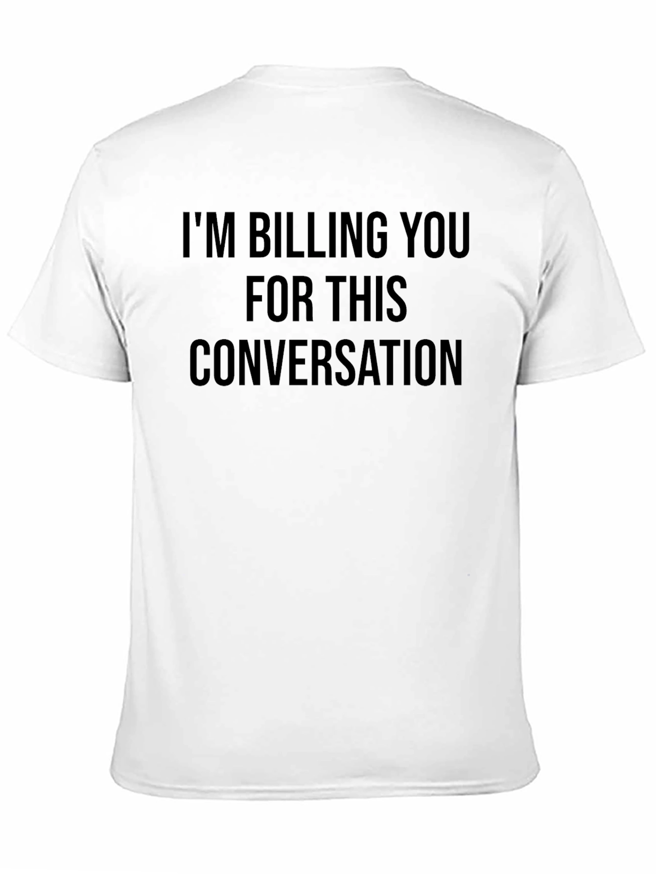 Billing You Conversation Black Graphic Tee