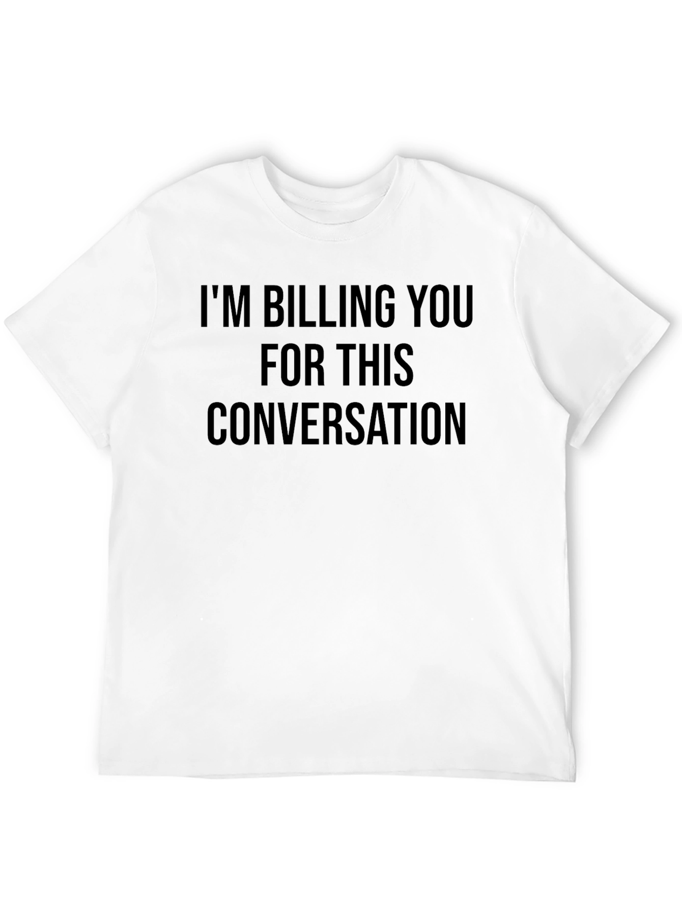 Billing You Conversation Black Graphic Tee