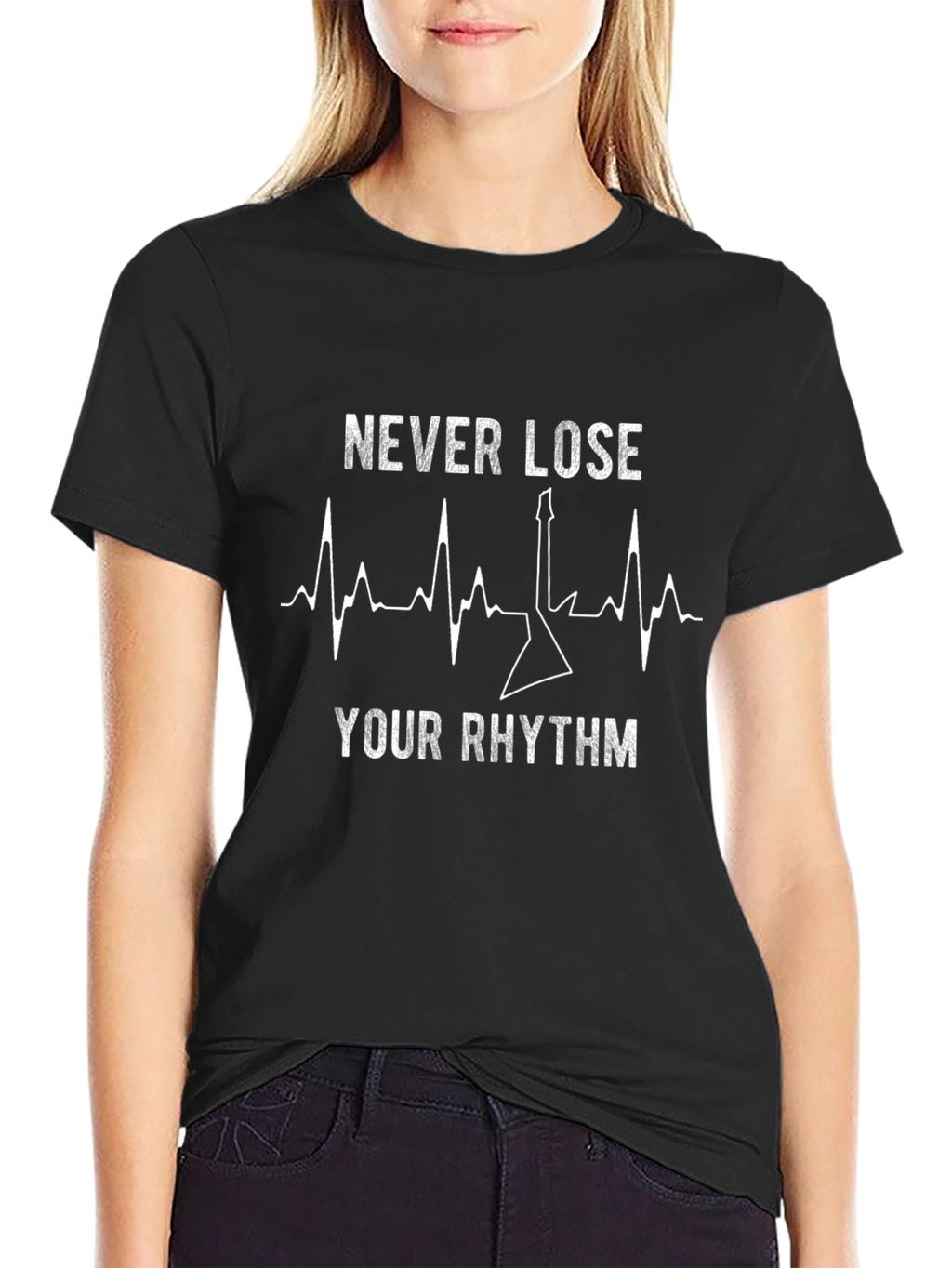 Never Lose Your Rhythm T-Shirt - Guitar Lover Tee