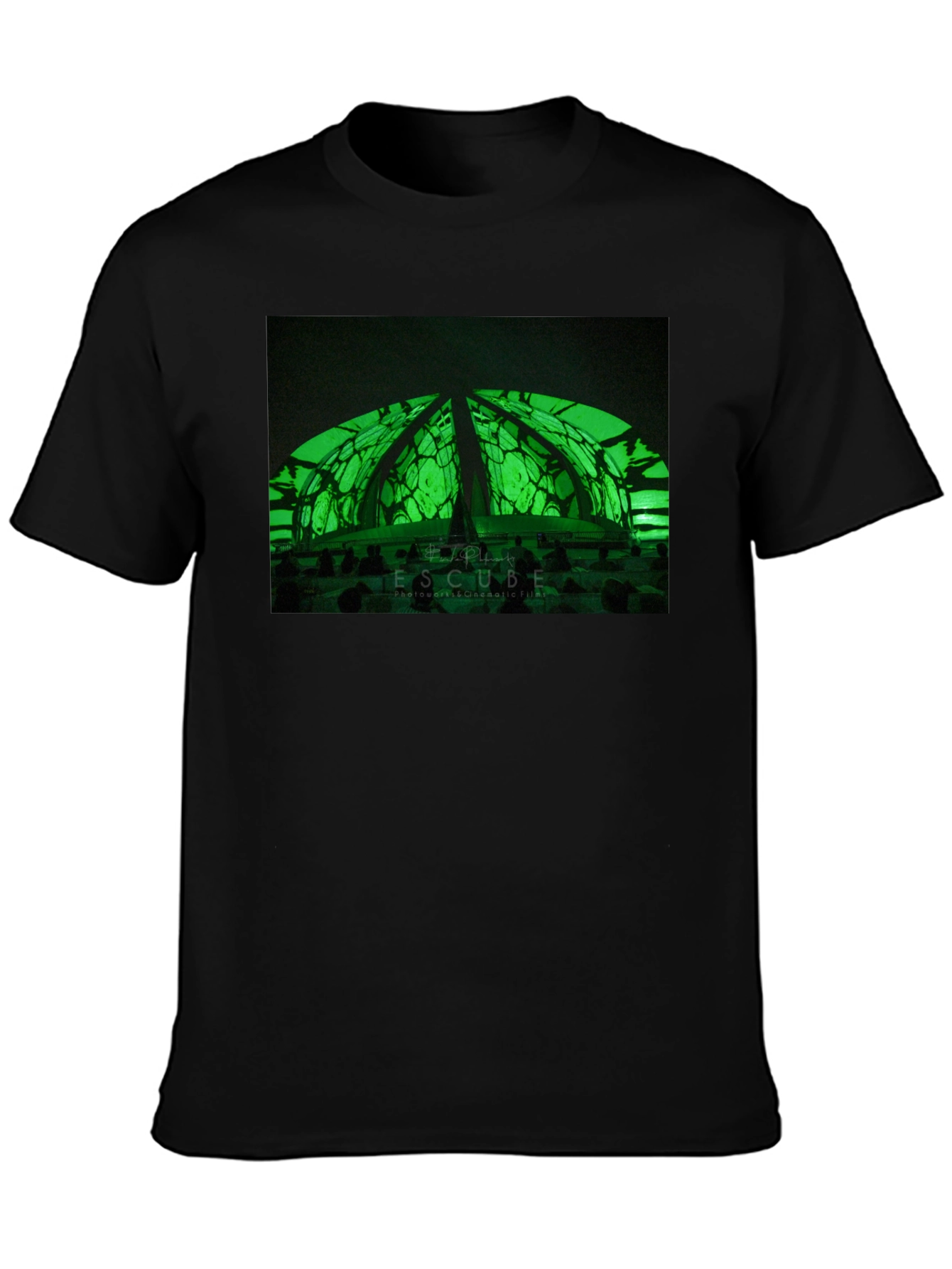 Futuristic Green Dome T-Shirt - Stylish & Unique Design