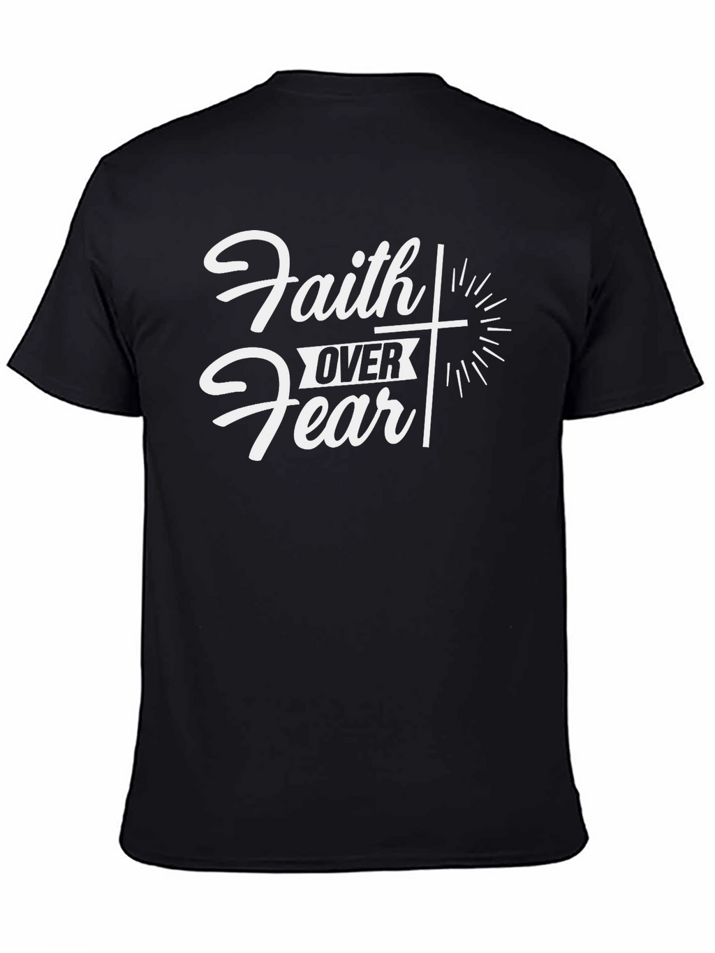 Faith Over Fear Graphic Tee - Christian Apparel