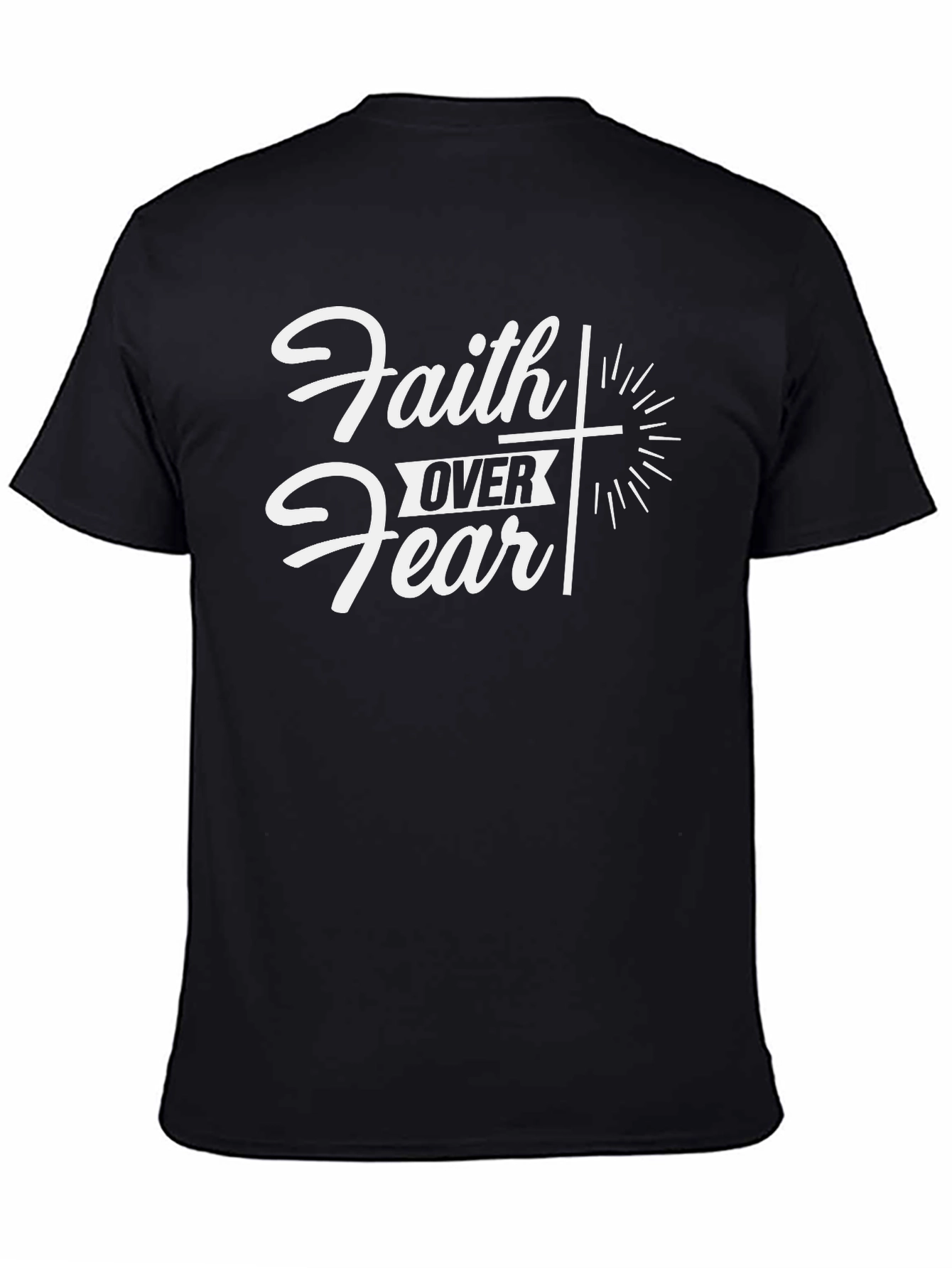 Faith Over Fear Graphic Tee - Christian Apparel