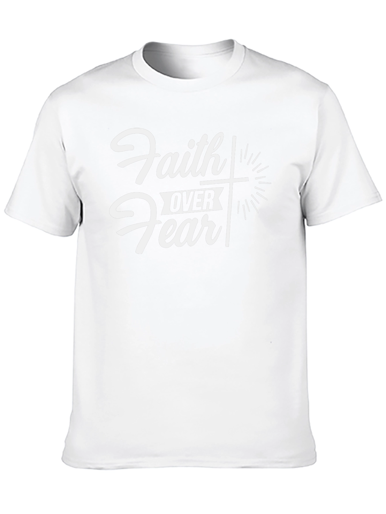 Faith Over Fear Graphic Tee - Christian Apparel