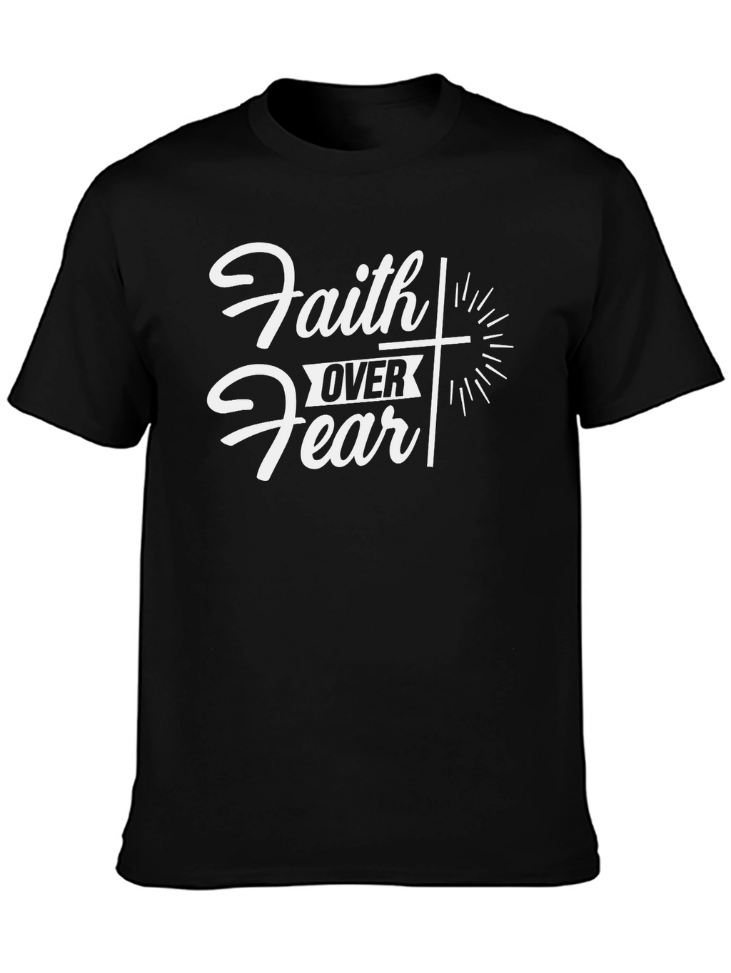 Faith Over Fear Graphic Tee - Christian Apparel