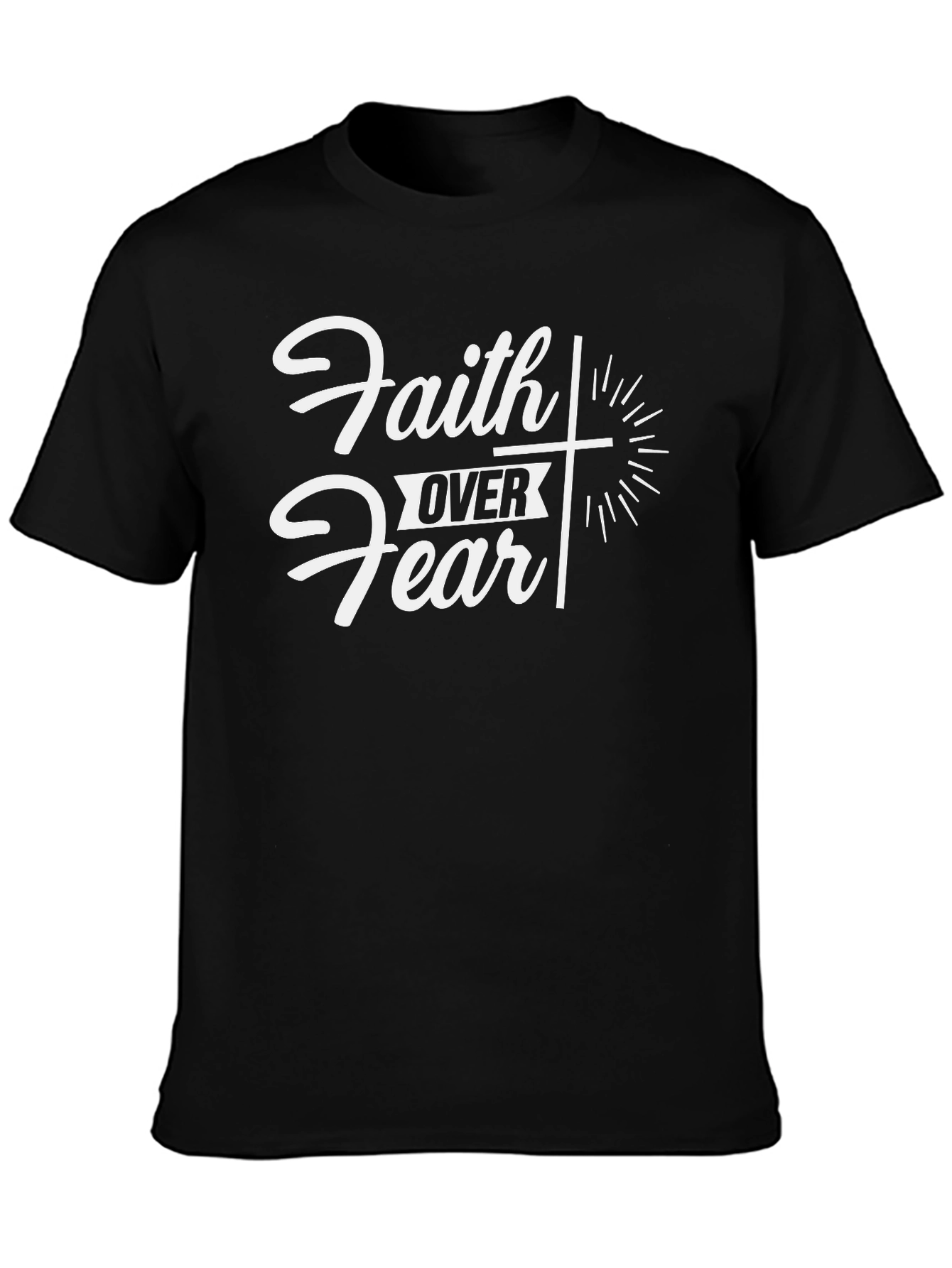 Faith Over Fear Graphic Tee - Christian Apparel