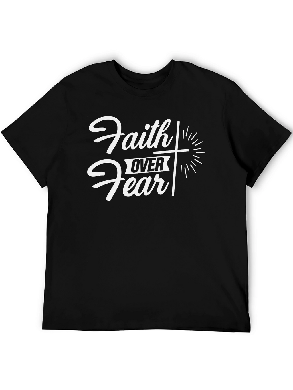 Faith Over Fear Graphic Tee - Christian Apparel