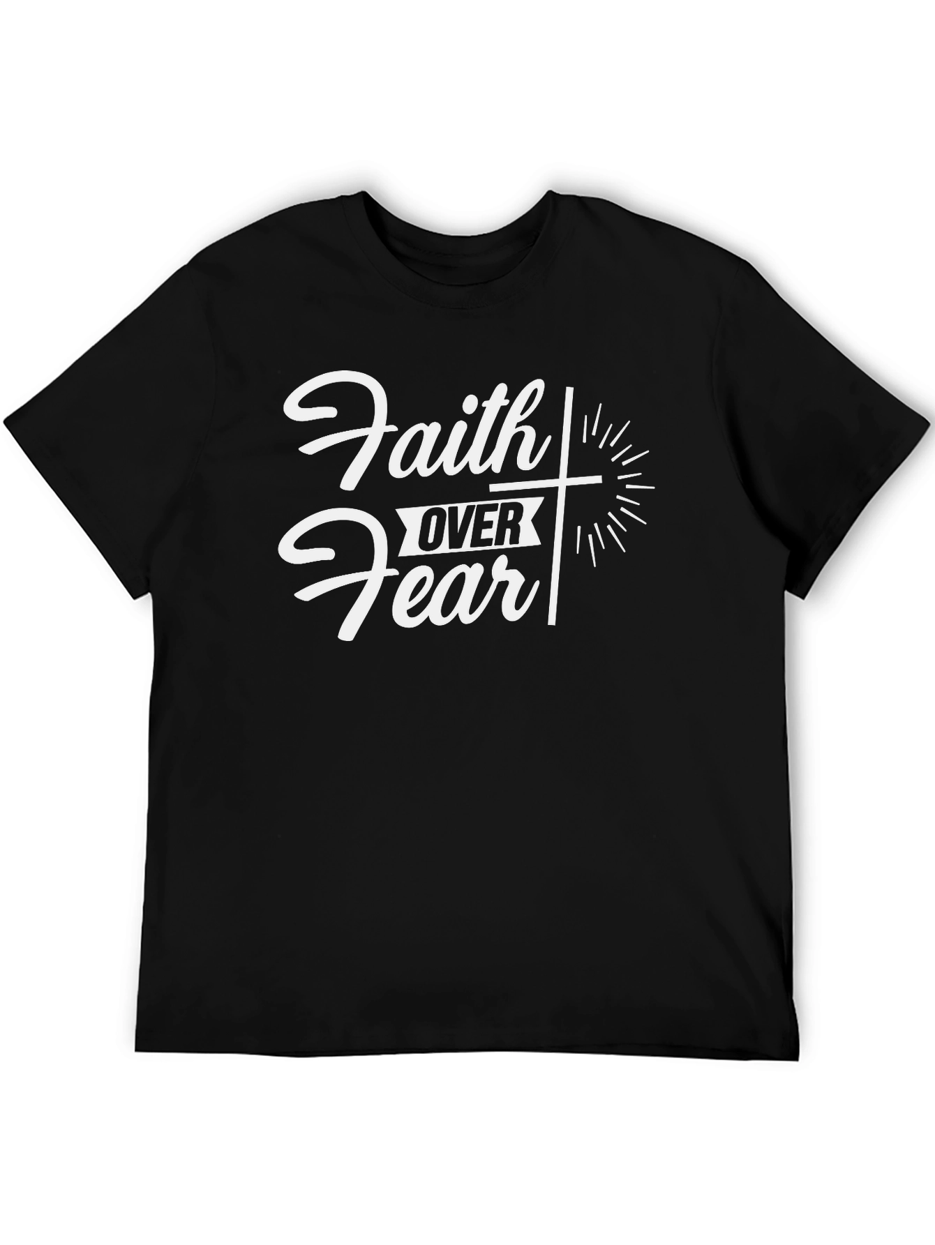 Faith Over Fear Graphic Tee - Christian Apparel