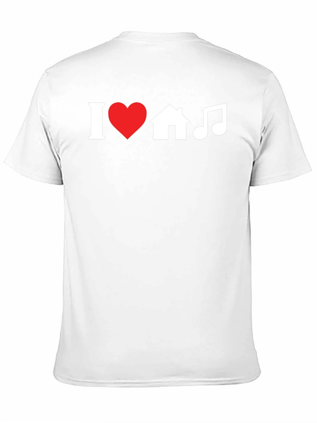 I Heart House Music Black Graphic Tee