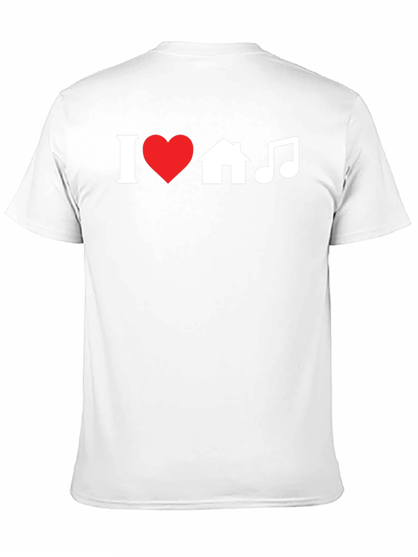 I Heart House Music Black Graphic Tee
