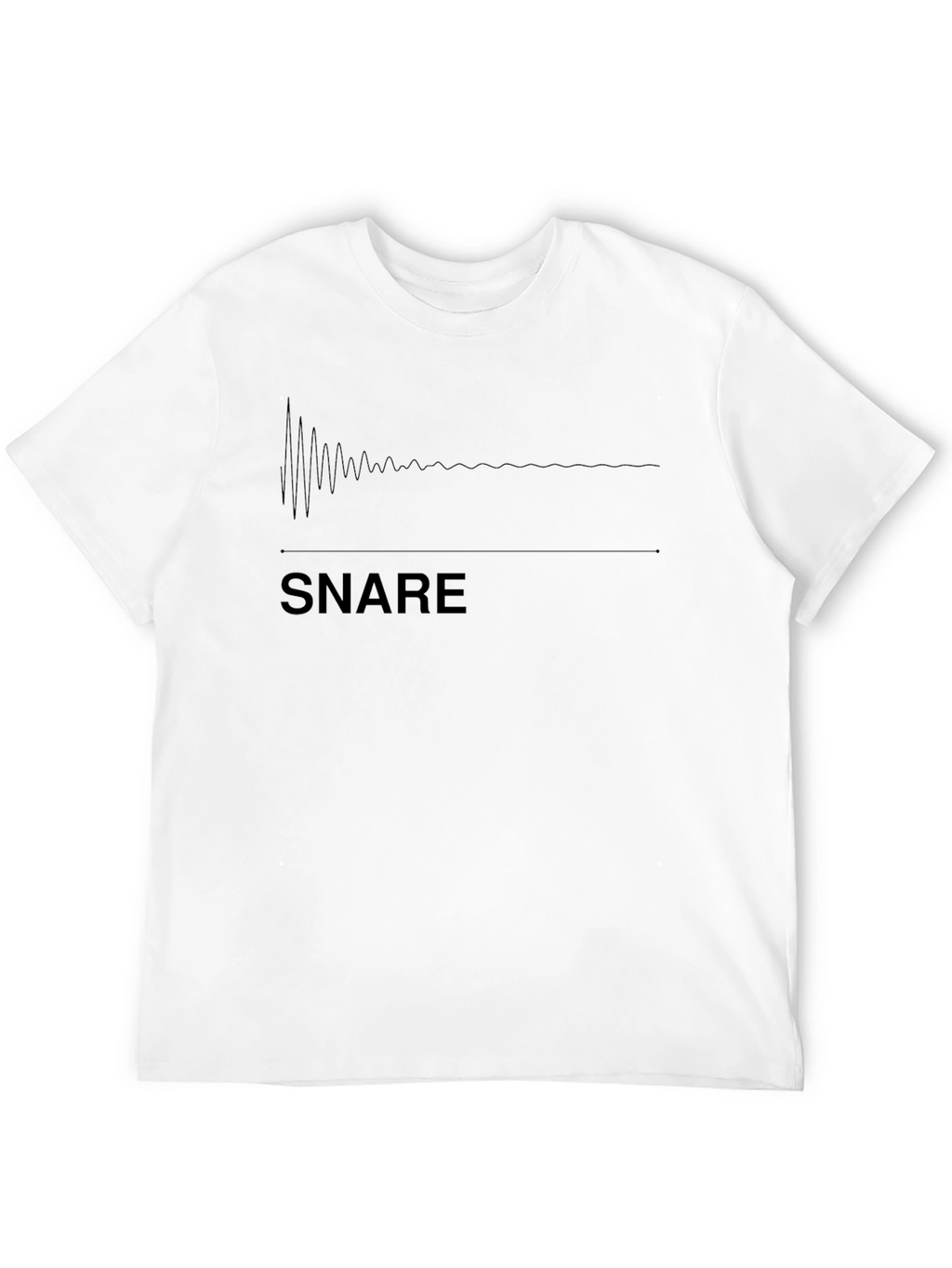 Snare Waveform Graphic Tee - Music Production Shirt