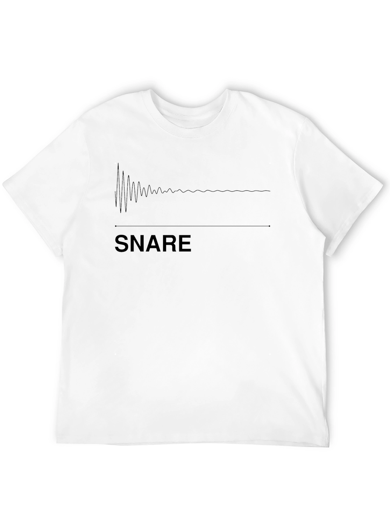 Snare Waveform Graphic Tee - Music Production Shirt