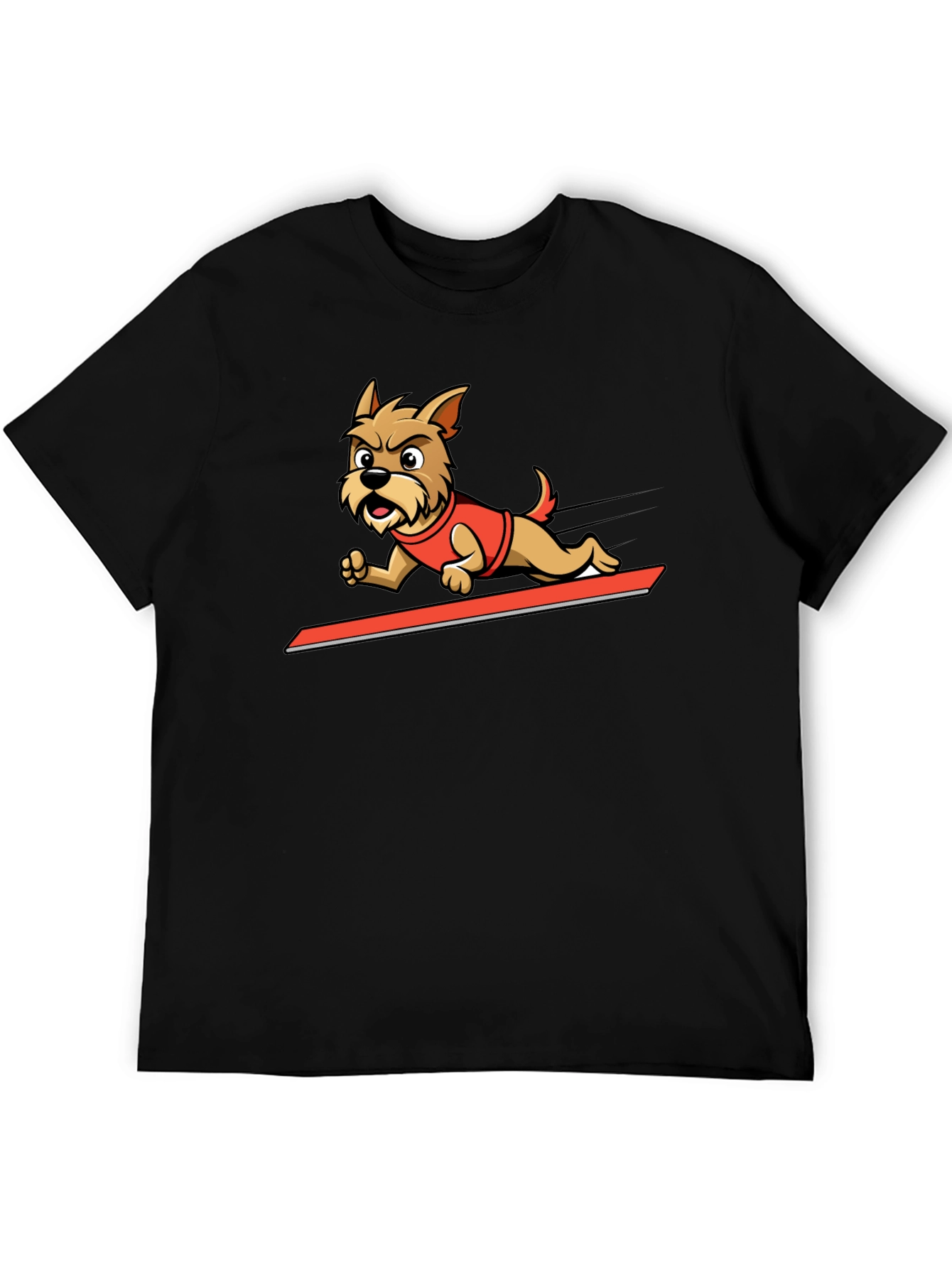 Dog Cartoon Graphic Tee - Cool Animal Design Shirt