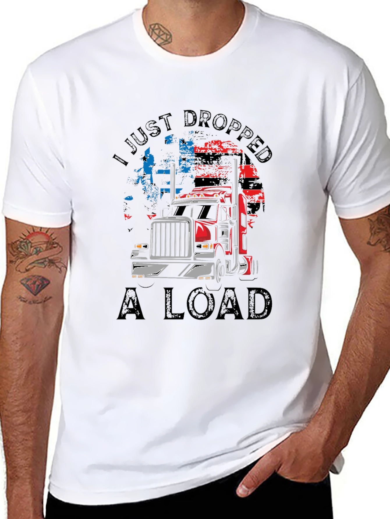 I Just Dropped A Load Trucker T-Shirt