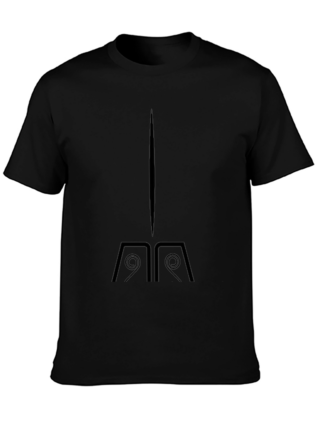Stylish Black Graphic Tee - Unique Earthbender Design