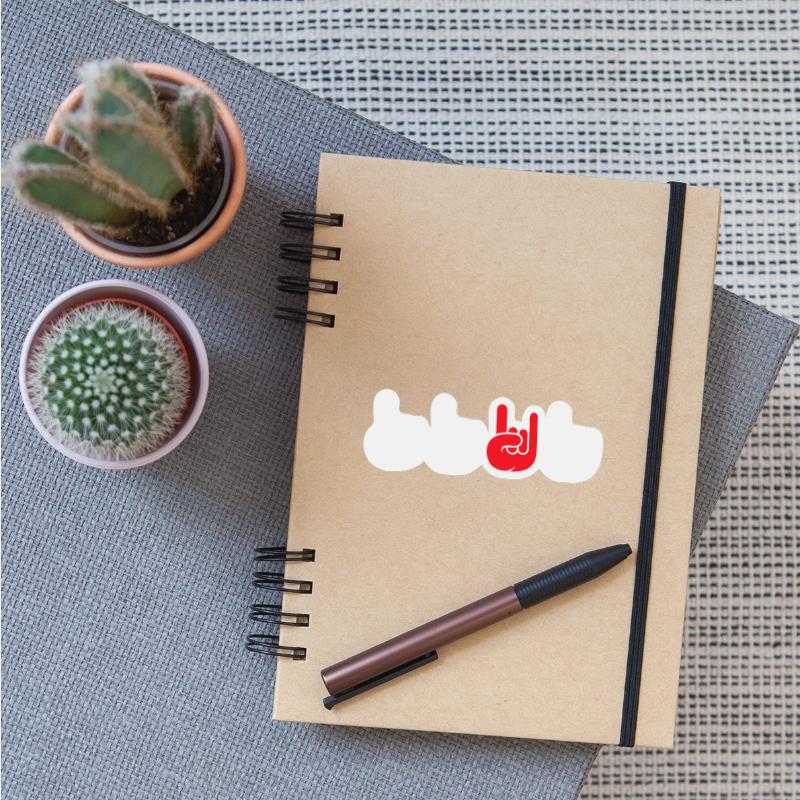 4 Be Different Heavy Metal Hard Rock Hand Gestures