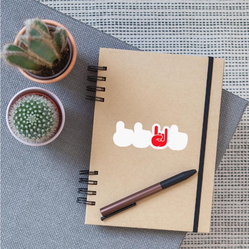 4 Be Different Heavy Metal Hard Rock Hand Gestures