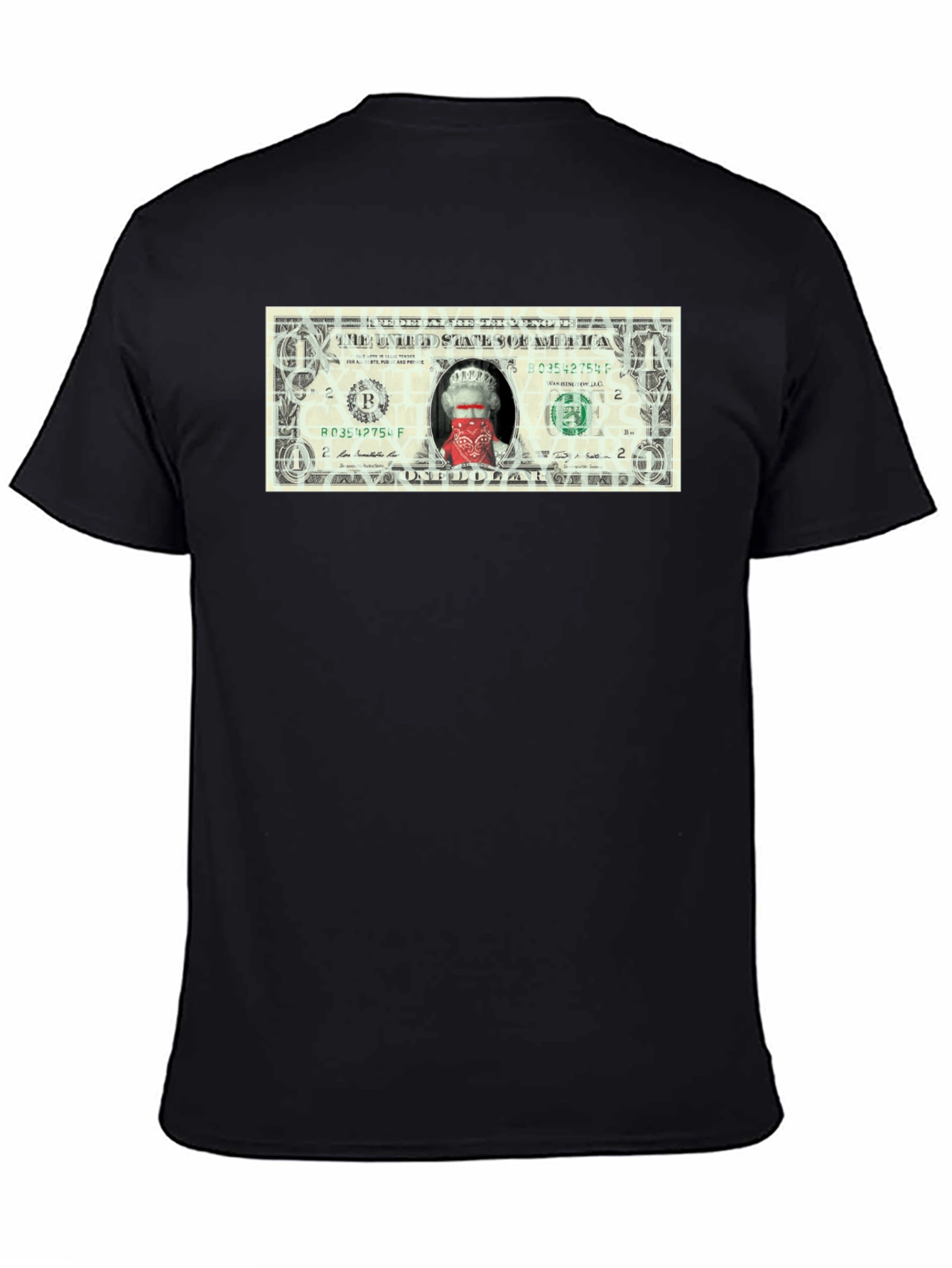 Queen Elizabeth Bandana One Dollar Bill Funny T-Shirt