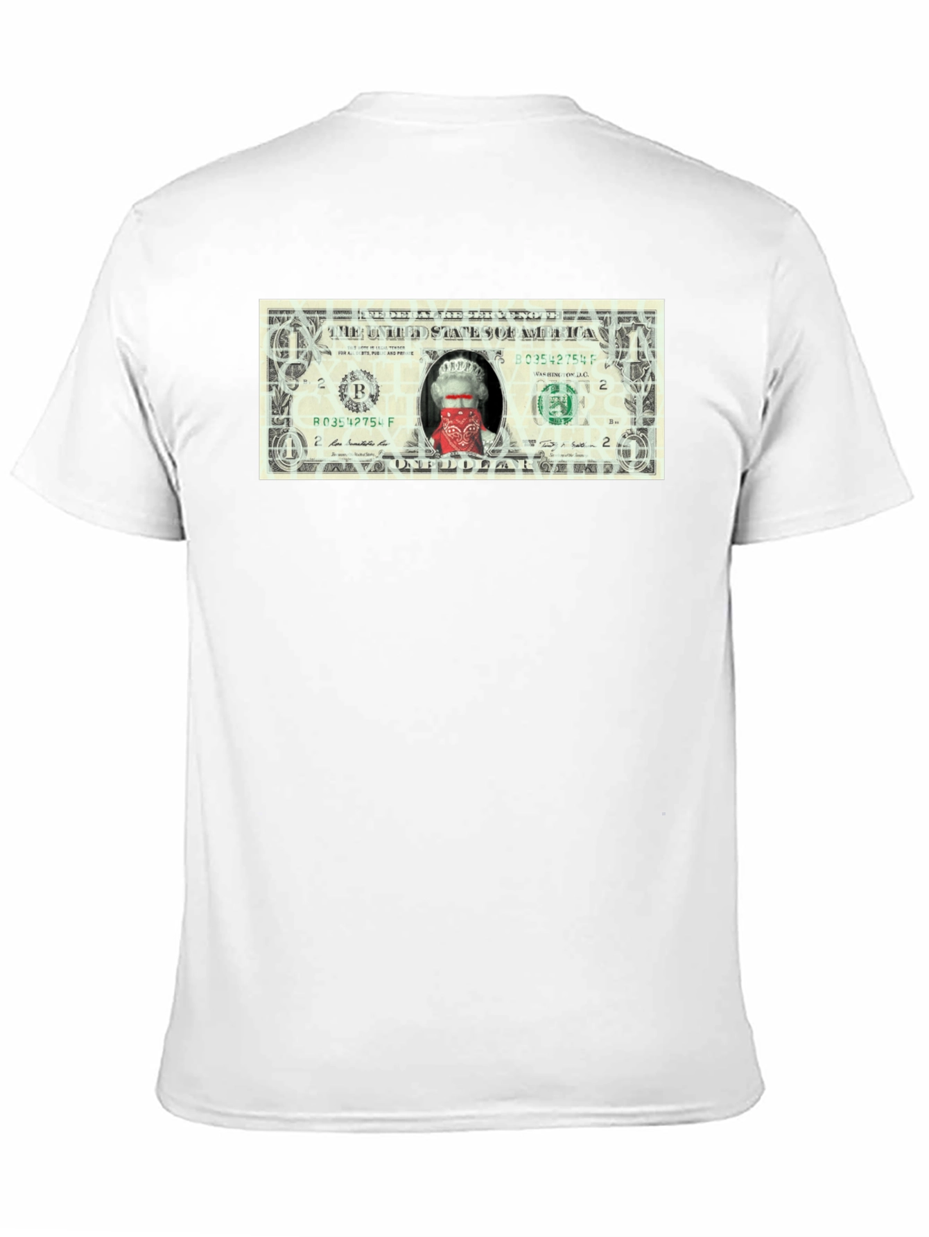 Queen Elizabeth Bandana One Dollar Bill Funny T-Shirt