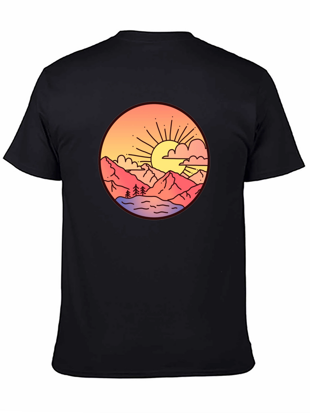 Sunset Mountain Graphic T-Shirt