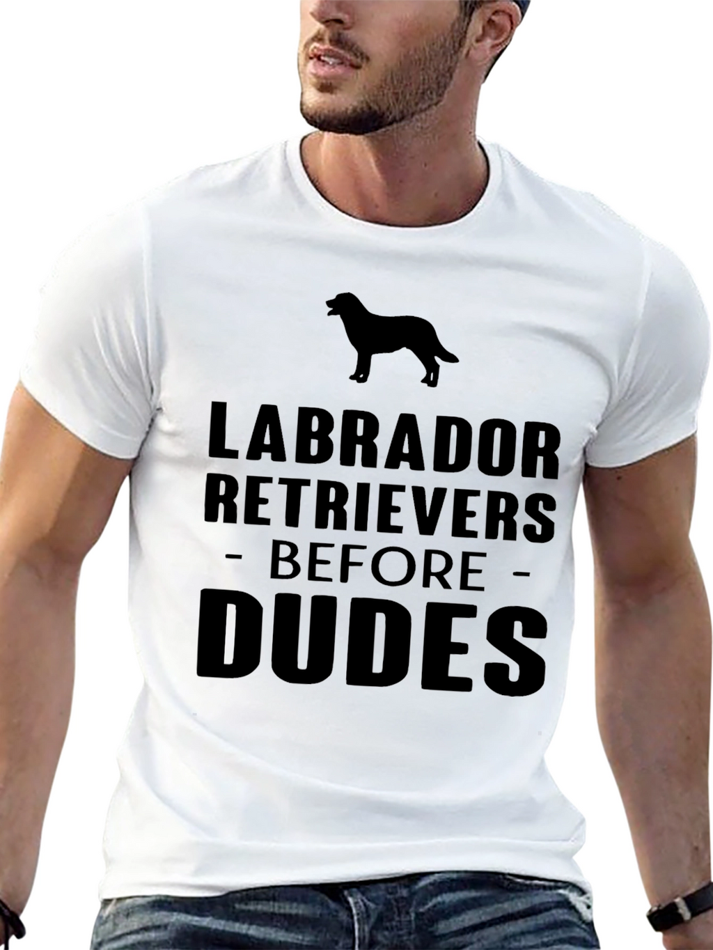 Labrador Retrievers Before Dudes Graphic Tee