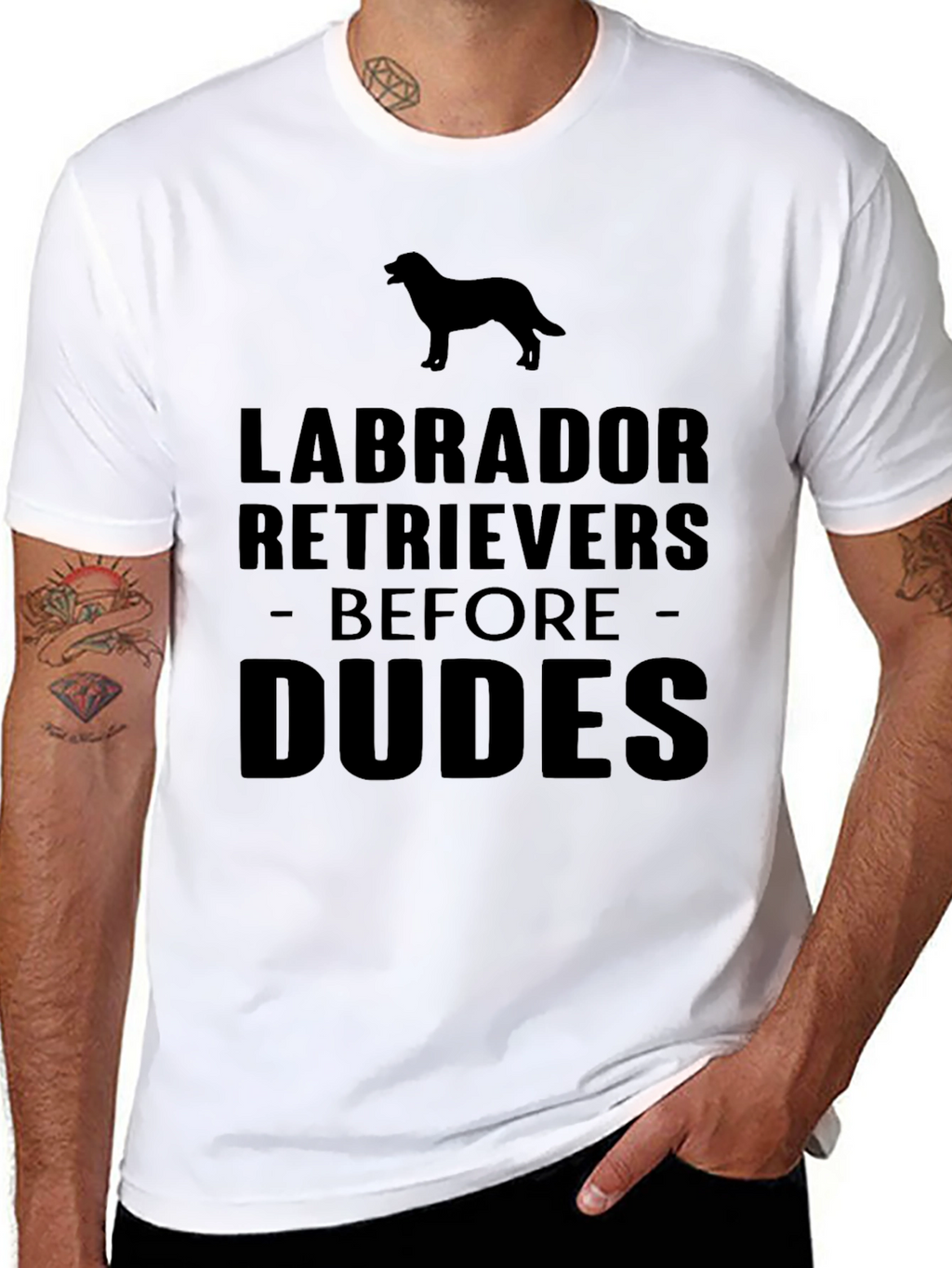 Labrador Retrievers Before Dudes Graphic Tee