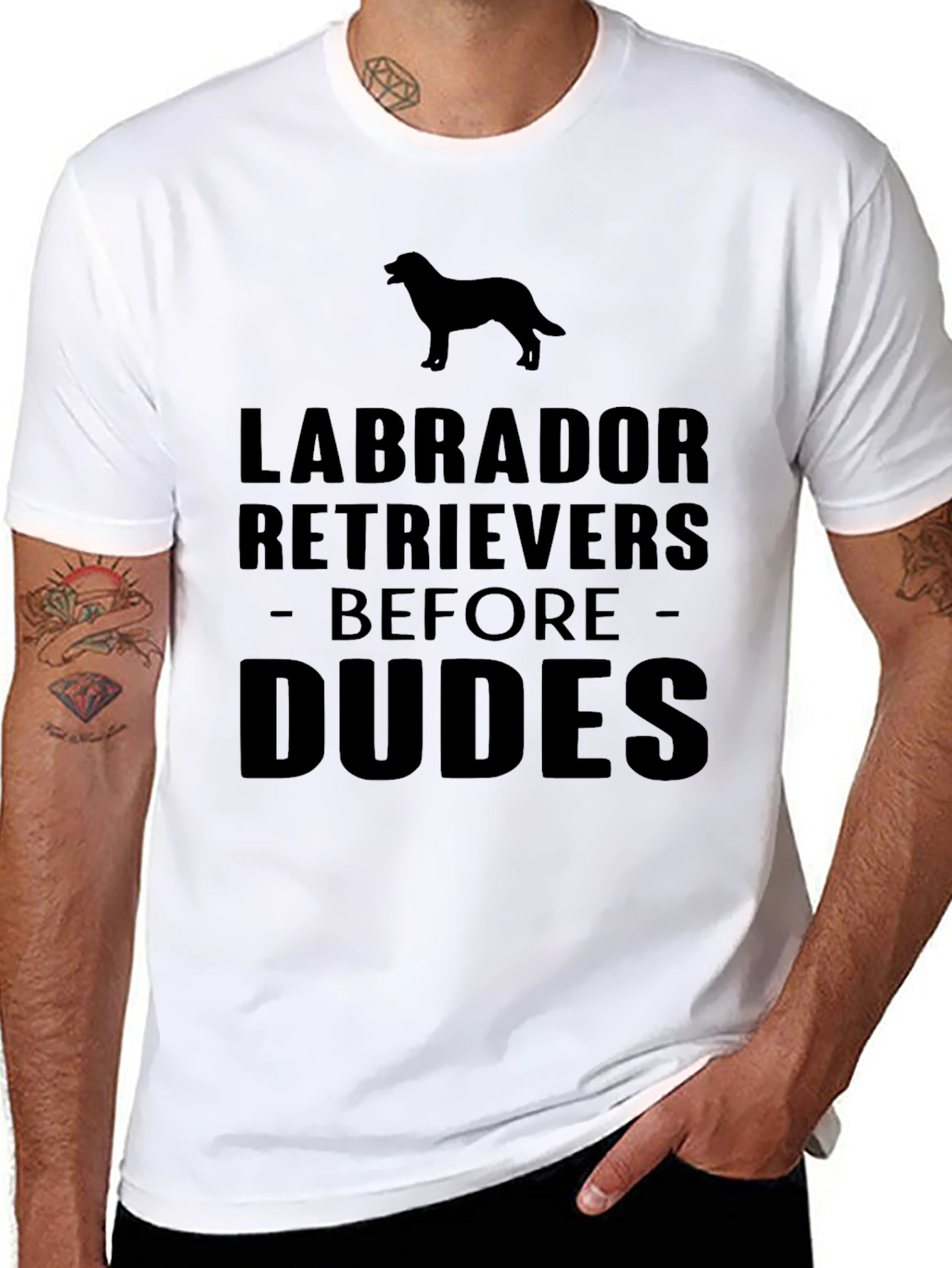 Labrador Retrievers Before Dudes Graphic Tee