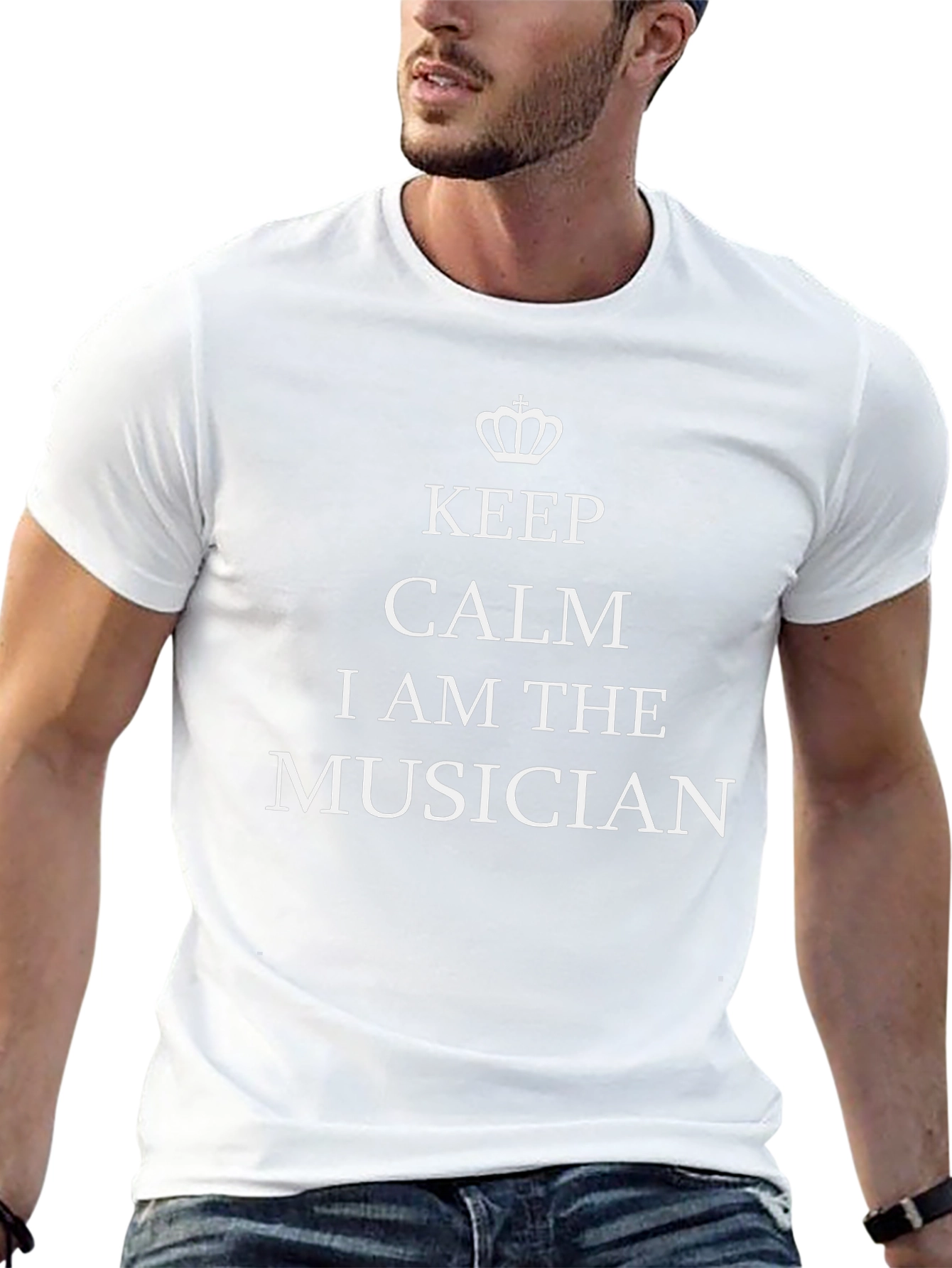 Keep Calm Musician Graphic Tee - Black