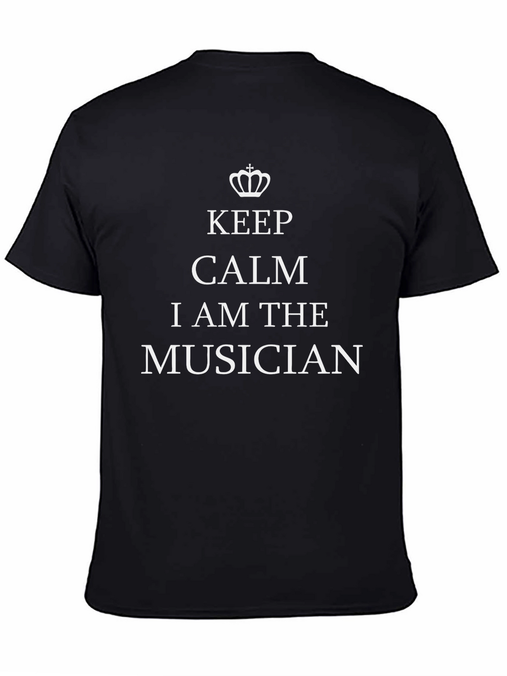 Keep Calm Musician Graphic Tee - Black