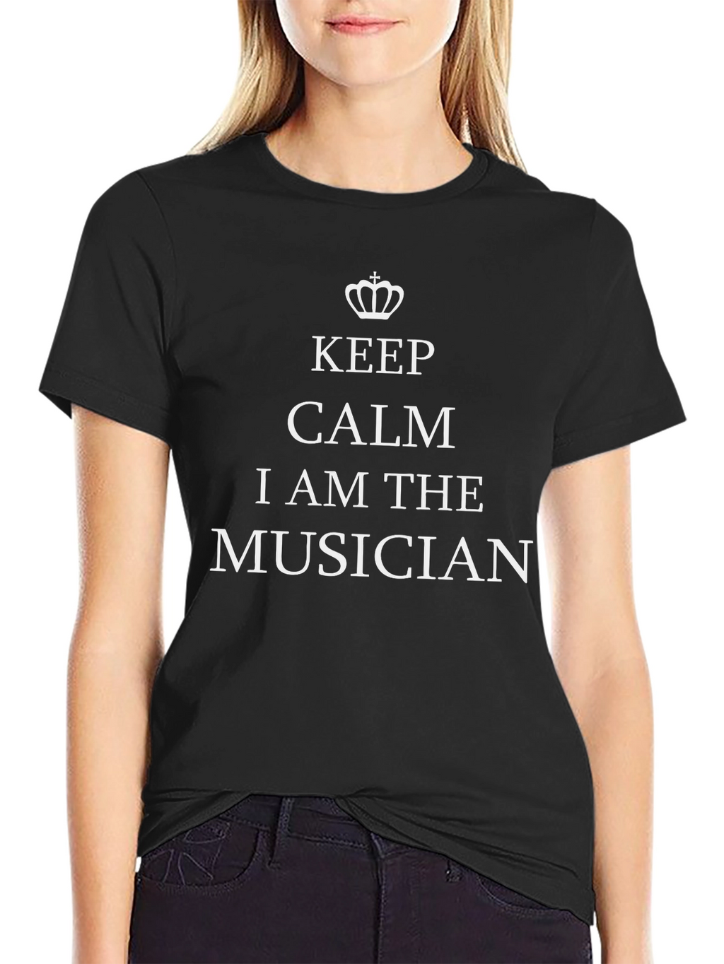 Keep Calm Musician Graphic Tee - Black