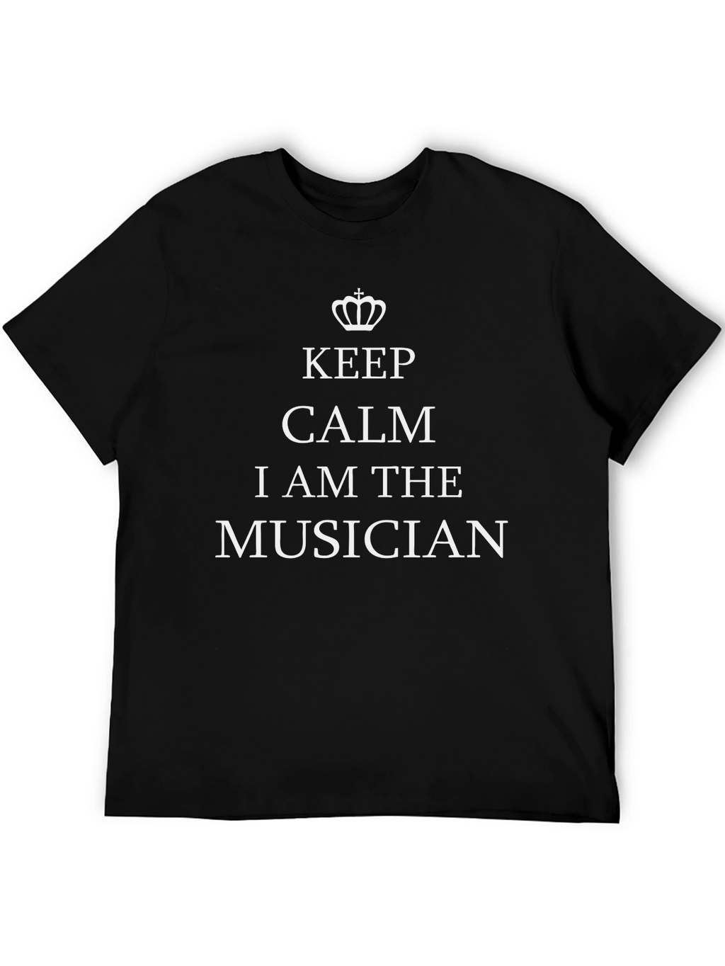 Keep Calm Musician Graphic Tee - Black